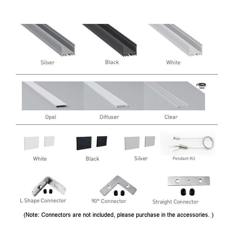 Hanging Pendant Light LED Aluminum Channel For 28mm Quad Row LED Strip Light Hanging Pendant Light LED Aluminum Channel For 28mm Quad Row LED Strip Light